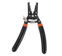 Pince à Dénuder 7 Pouces Noire pour Électricien, Coupe et Sertissage | Acier et Pvc, Ouverture de Coupe Réglable, pour Réparation Automobile et Machines, Fil Rigide ou Multibrin