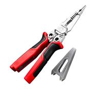 Pince à dénuder 9 en 1 avec fonction de mesure de l'électricité - Pince à dénuder pour couper les câbles - Outil portable d'électricien