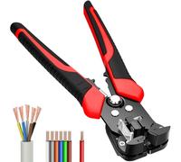 Pince à Dénuder Automatique, Pince Coupante Auto-Ajustable, Dénudeuse/Coupe/Sertissage, pour Dénuder et Couper, Cables Electriques