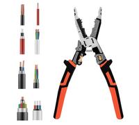 Pince À Dénuder | Dénudeur Sertisseur Coupe-Fil Électrique,Outil Manuel de Dénudage Multifonction Sertisseur de Câble pour Réseau Domestique Moteur Automobile Bricolage