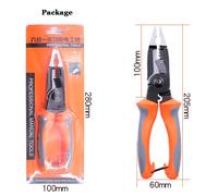 Pince À Dénuder Électrique Multifonction 6 En 1, Pince À Dénuder Les Fils, Coupe-Câble, Outil De Coupe D'ongles, Sertissage Électrique