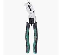 Pince à dénuder multifonction à tête incurvée 5 en 1, coupe-câble de 22,5 cm, pince à dénuder robuste et outil de sertissage, pince d'électricien pour sertir, couper, dénuder, cisailler, serrer (1