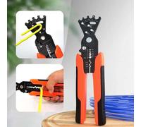 pince à dénuder multifonctionnelle 5 en 1, pince combinée tout-en-un pour outil fil 10-24 AWG, outil de coupe de câble durable - WIRECLA