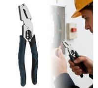 Pince à dénuder multifonctionnelle - Outil à main avec coupe-vis, coupe-ongles, outil d'entretien de câblage pour pince à fil de haute précision (noir)