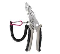 Pince à dénuder multifonctionnelle professionnelle - Pince à sertir pour électricien - Avec boucle de verrouillage en métal - Pour l'entretien des appareils ménagers