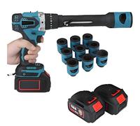 Pince à dénuder, outil de chanfreinage de tête de câble rechargeable avec 9 moules et 2 packs de piles pour dénudage de câble haute tension Φ50-400 mm²