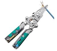 Pince à Dénuder | Pince Électrique avec Testeur de Tension,Tournevis Robuste, Décapant Pliable Portable pour Maintenance Électrique Câblage Maison