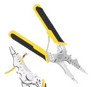 Pince à Dénuder | Pince Robuste 8 en 1 avec Sertisseuse | Coupe-Câbles - pour l'Électricien, le Dénudage, le Câblage, le Parage et la Réparation à Domicile
