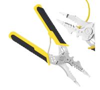 Pince à Dénuder,Pince Robuste 8 en 1 avec Sertisseuse - Coupe-Câbles - pour Sertissage Découpage Dénudage Câbles Électricien Bricolage