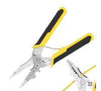 Pince à Dénuder,Pince Robuste 8 en 1 avec Sertisseuse - Coupe-Câbles - pour Sertissage Découpage Dénudage Câbles Électricien Bricolage
