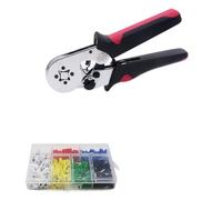 Pince à dénuder, Pinces isolées, pinces à sertir for bornes TE, mini 0,08 mm, maxi 16, ensemble d'outils main, sertisseuse 4/6 côtés, HSC8 6-4 6-6 10S