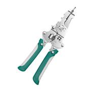 Pince à dénuder pour électricien pour un retrait exact de la peau des câbles, sertissages sécurisés et durables, outil de construction en acier, pince à dénuder automatique avec gants