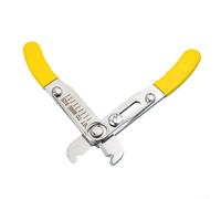 Pince à dénuder réglable de 0,5 à 4,0 mm en acier inoxydable avec poignée ergonomique jaune pour une coupe précise et une utilisation polyvalente à la maison, au bureau, dans l'industrie