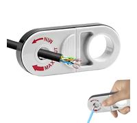 Pince à dénuder universelle - Outil de dénudage électrique rotatif - Blanc - Outil d'électricien pour diamètre de 3 à 13 mm - Cat5e, Cat6, Cat6a, Cat7, Cat8