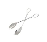 Pince à dessert européenne de gravure en métal avec, Silver