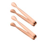 Pince à échange de glace - 2 pièces outils en acier inoxydable pour saisir le sucre, barre de service ménagère, pour l'utilisation de tranches de citron gelée guimauves pour barman de thé