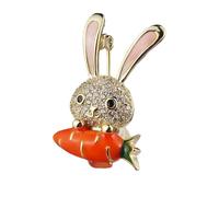 Pince à écharpe et broche de lapin de dessin animé unique, embellie en, broche de mode décontractée, pour événement spécial, lapins de dessin animé