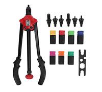 Pince à Écrou Aveugle 14in, Outil Manuel Métal, Kit 6 Mandrins M3-M12 - Haute Résistance, Changement Rapide, Idéal Bricolage et Usage Professionnel