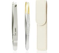 Pince À Épiler, 2pcs Pince À Épiler Professionnelle En Acier Inoxydable Pour Les Sourcils, Pincettes À Épiler De Précision Avec Revêtement Antidérapant, Pince A Echarde Pince A Epiler Crabe