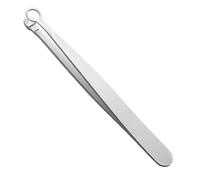 Pince à épiler à bout rond, tondeuse poils de nez en acier inoxydable pour une épilation indolore, pince épiler manuelle pour sourcils, oreilles et favoris, pointe ronde, garniture, non