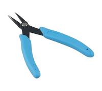 Pince à épiler à chaîne avec pointe plus fine pour la fabrication de bijoux pour la précision du pliage de fil avec poignée antidérapante résistante à la rouille Bleu/noir 145 mm