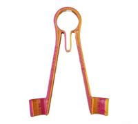 Pince à épiler à sonde multimètre de 7,6 cm pour test SMD avec contact à ressort et bras en fibre de carbone pour une manipulation stable et précise des composants (orange)