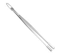Pince à épiler de 30 cm de long, en acier inoxydable de qualité alimentaire, pour cuisiner, rôtir, saisir de petits objets, desserts, grillades (1PC)