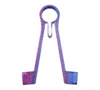 Pince à épiler de 7,6 cm pour multimètre SMD pour mesures fines avec fonction à ressort offrant un contact constant pendant les tests (violet)