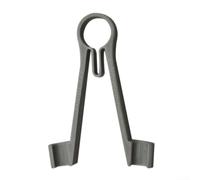 Pince à épiler de 7,6 cm pour multimètre SMD pour mesures fines avec fonction à ressort offrant un contact constant pendant les tests (gris)