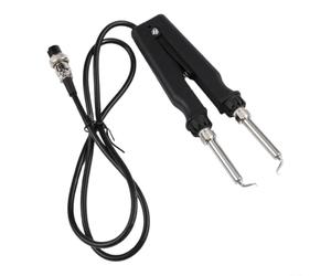 Pince à épiler double pince à souder pour 902 Esd pour applications SMD avec élément chauffant rapide et design spécial coude pour un accès serré pendant les tâches de soudage par copeaux et patchs