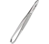 Pince À Épiler En Acier Inoxydable Avec Pointe Inclinée & Coudée - 8 Cm