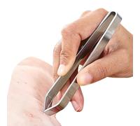 Pince à épiler en acier inoxydable pour enlever les poils du visage et les sourcils, outil pour enlever les arêtes de poisson | Accessoires de cuisine pour la cuisine, pincettes à truite saumon, 4.2*1