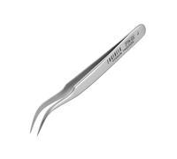 Pince à épiler Engineer Titanium PTN-03 type courbe 120 mm x 10 mm poids lége...