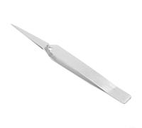 Pince à épiler fixe inversée en acier inoxydable pour une manipulation contrôlée des composants dans l'ordinateur portable, carte mère, objectif d'appareil photo et réparation de carte logique de