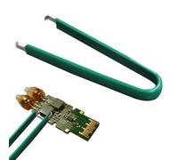 Pince à épiler IC - Outil d'extraction IC en acier inoxydable en forme de U pour circuits intégrés, puces en ligne, outil de retrait de réparation électronique, poignée antidérapante, pointes