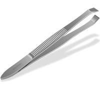 Pince À Épiler Les Sourcils Pour Une Épilation Précise Pince À Épiler Les Poils Du Visage,Droite,Large Et Coudée,8 Cm,En Acier Inoxydable(Q1027)