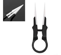 Pince à épiler multifonction en céramique pour appareils électroniques, résistante à la chaleur 1600 °C, pointe d'isolation antistatique, pince de 8 cm pour