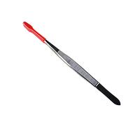 Pince à épiler portable avec pointe en caoutchouc sans marquage, pointe plate, outils de bijoux pour loisirs créatifs, laboratoire, maison, tampon pratique à pointe plate