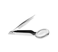 Pince à épiler portative pour sourcils avec loupe Pince à épiler en verre pour soins du visage, échardes et épilation des poils incarnés Sourcils avec