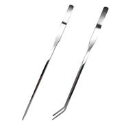 Pince à épiler pour alimentation d'aquarium - Pince en acier inoxydable de 27 cm de long, outil antidérapant pour reptiles, prise en main sûre | Alimentation contrôlée pour terrarium d'eau douce salée
