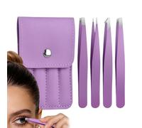 Pince à épiler pour extension de cils | Applicateur à pointe fine et biseautée | Pince pour épilation des sourcils et cils | pour poils du visage et incarnés, maison, salon, voyage, artistes, femmes e