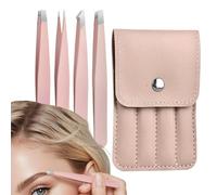 Pince à épiler pour extension de cils,Inclinés en Acier Inoxydable,Pince à cils incarnés | pour poils du visage et incarnés, maison, salon, voyage, artistes, femmes et