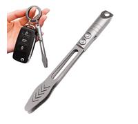 Pince à épiler pour homme, en alliage de titane, outil de précision pour le bricolage et l'artisanat, pince à épiler mate portable comme porte-clés pour soins des sourcils, élimination des éclats