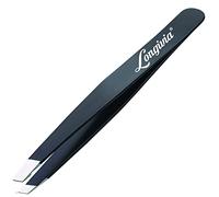 Pince à épiler pour sourcils professionnelle Longivia® oblique en acier inoxydable pointe améliorée precision epilateur pinces tweezers pince epiler pour epilation sourcil poil incarné echarde