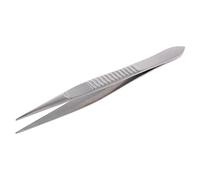 Pince à épiler professionnelle droite à pointe fine pour extension de cils en acier inoxydable pour femme