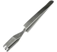 Pince à épiler Retrait Boucles d'oreilles, en acier, légère, outil de réparation bijoutier, 12,7 cm