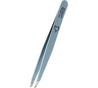 Pince à épiler Rubis en silhouette de cœur bleu clair - inclinée, fine et pointue - pince a epiler professionnelle pour les sourcils