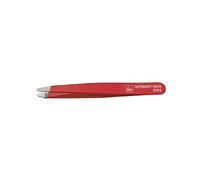 Pince à épiler type Rubis 9.5cm, mors oblique, acier inox de Solingen ERBE