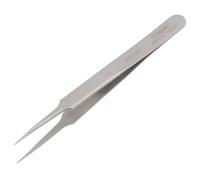 Pince à épiler ultra précise en acier inoxydable de 12 cm à pointe fine et pointue pour micro-soudure travaux industriels de laboratoire