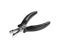 Pince à extensions de cheveux en acier inoxydable avec manche noir : outil multifonctionnel for tissages(6mm)